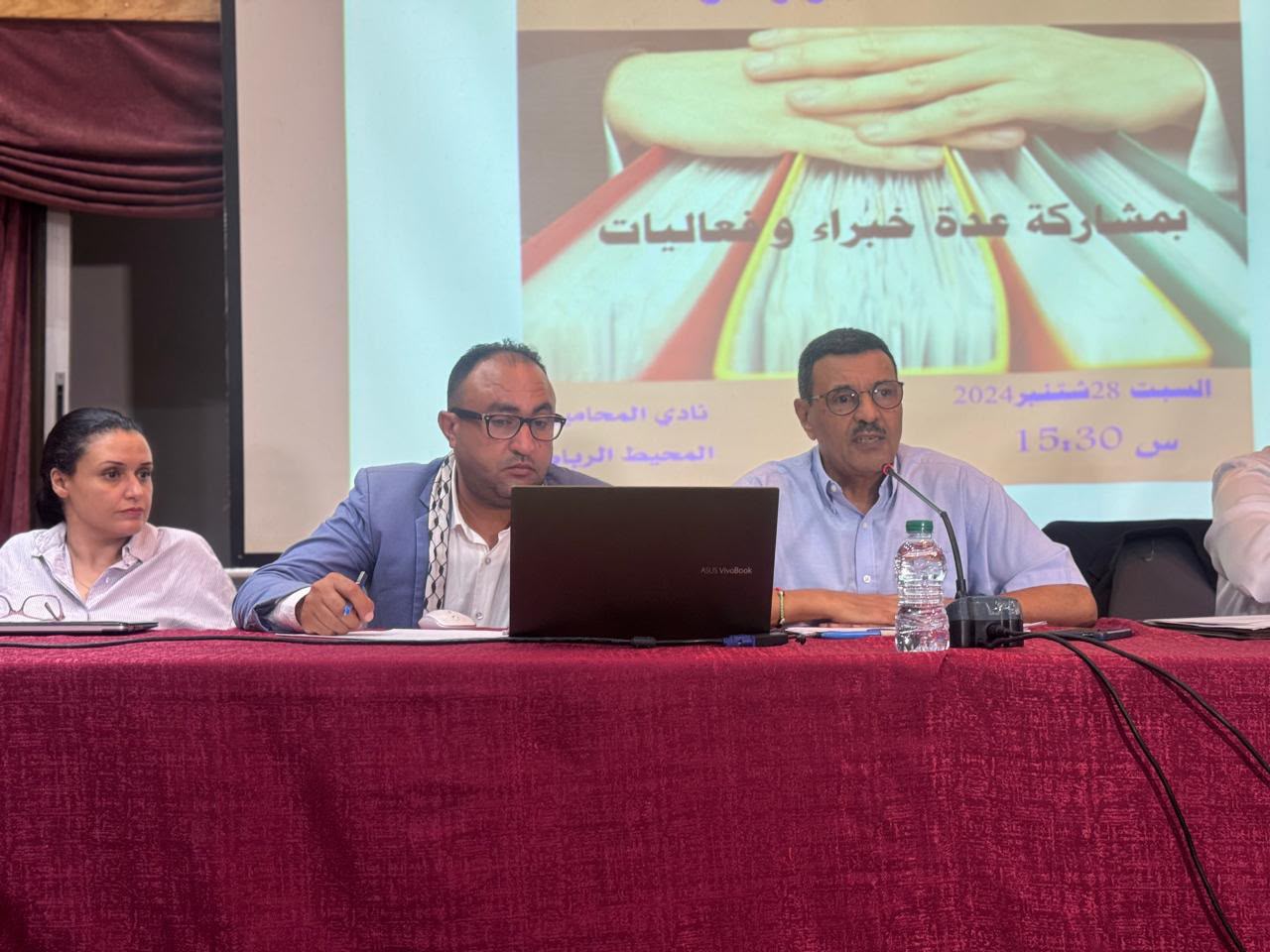 Mohamed El Aouni lors d'une rencontre publique.